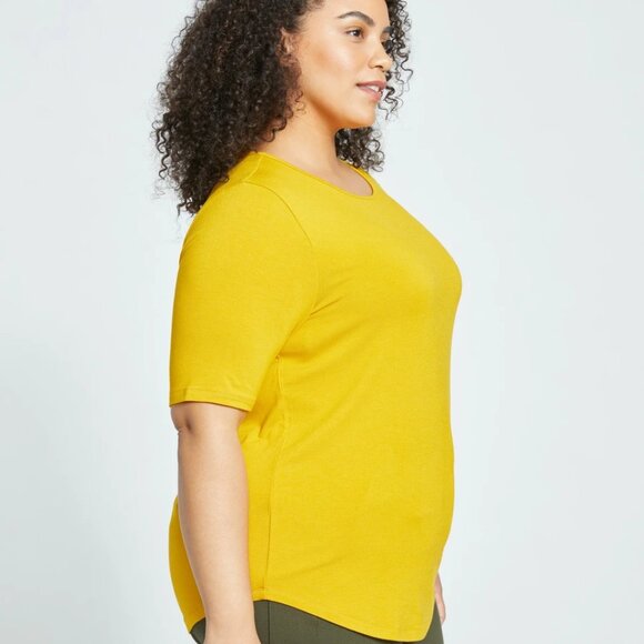 🆕 Universal Standard Lily Liquid Jersey Crew Neck Stovepipe Tee in S/14-16 - Picture 5 of 6